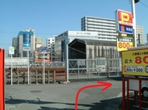 線路沿いの道